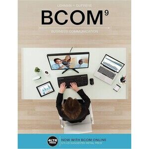 BCOM 9th Edition New Business Communications Textbook Online Access Included